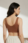 Zivame Double Layered Non Wired Full Coverage Bralette - Argan Oil — thumbnail 3